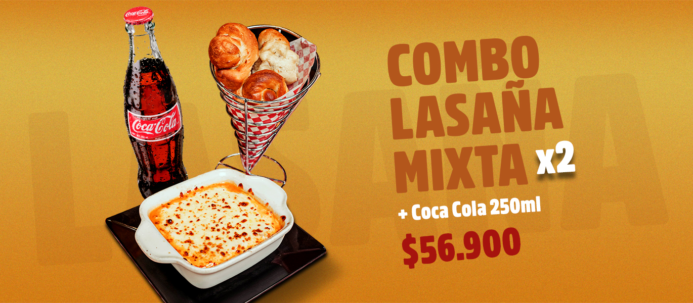 Combo Lasaña Mixta